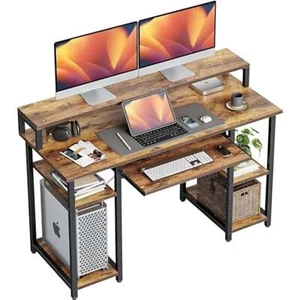 47" Computer Desk w/ Keyboard Tray Monitor Stand S